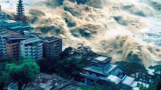 A terrible typhoon has devastated Taiwan and is heading to China and then Japan [upl. by Lipcombe]