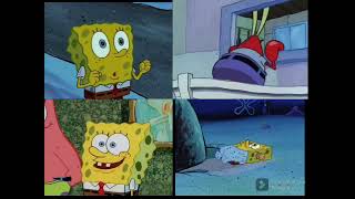 4 SpongeBob season 1 episodes playing at once [upl. by Ahsemed]