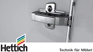 Sensys the designer hinge with integrated Silent System made by Hettich [upl. by Akkeber696]