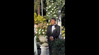 Groom emotional as Jurassic Park plays at wedding [upl. by Saixela]