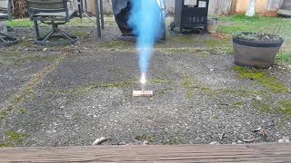 Potassium chlorate and hexamine rocket test [upl. by Arvad]