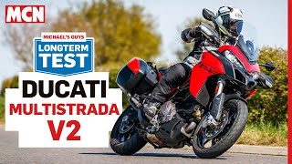 Spending 2022 with the Ducati Multistrada V2  MCN Review [upl. by Suoirtemed]