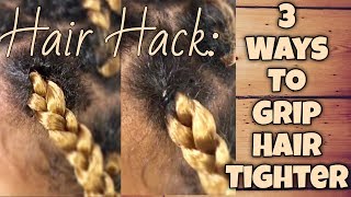 3 Rubberband Methods For a Tighter Grip With Extensions  Hair Hack [upl. by Elletnwahs]