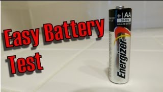 How To Test a AA battery Easiest Way For Any Battery Fast Easy [upl. by Rik]