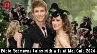 quotStunning Eddie Redmayne and Wife Twin at Met Gala 2024  Celebrity Fashion Recapquot [upl. by Mandelbaum358]