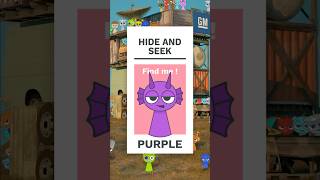 Hide and Seek with Purple Incredibox Sprunki  Incredibox Sprunki Purple HideAndSeek Shorts [upl. by Slayton]