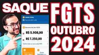 SAQUE DO FGTS LIBERADO EM OUTUBRO DE 2024  COMO SACAR TODO FGTS SAQUE ANIVERSÃRIO FGTS ANTECIPADO [upl. by Hubbard]