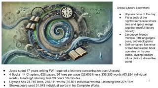 Finnegans Wake Presentation Part 1 [upl. by Jourdain]