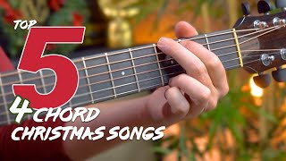 Top 5 Christmas Songs with JUST 4 CHORDS [upl. by Denver]