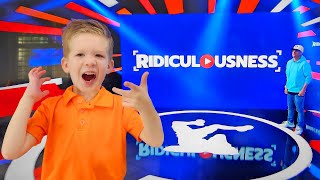 Prestons First Time on TV Mom Catches Baby Jumping in Pool on Ridiculousness [upl. by Eidac]