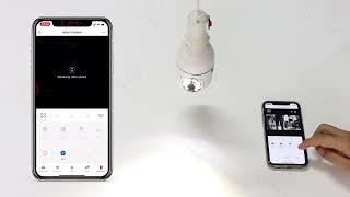 LCLCTEK Tuya Smart TY01 Wifi Light Bulb PTZ Camera Security Camera Unboxing and connection [upl. by Nonnarb]