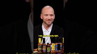 Get ready for Vince Vaughn on Hot Ones 😂 [upl. by Atiuqihs]