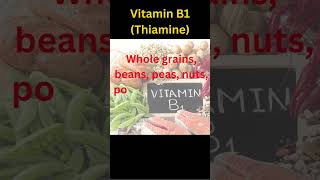 Vitamin B1  Thiamine  Food sources of Vitamin B1 healthyvibeschannel healthyfood thiamine [upl. by Merlin]