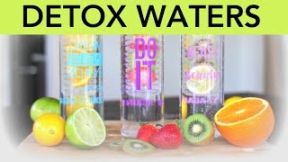 3 Detox Water Recipes for fat flushing antiaging and beauty [upl. by Suiremed]