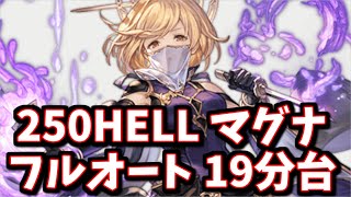 土古戦場250HELL マグナフルオート19分台【グラブル】 [upl. by Analat]