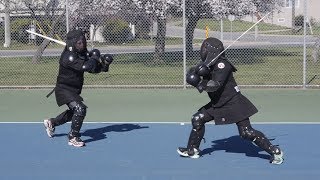 Longsword Sparring in the Park 11 March 2018 [upl. by Luapleahcim]