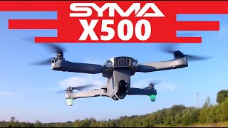 SYMA X500 FLIGHT Foldable GPS Drone Auto Return Home Follow Me Includes Carrying Bag 1st Look Review [upl. by Akilak]