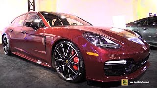 2018 Porsche Panamera Turbo Sport Turismo  Exterior Interior Walkaround  2018 Detroit Auto Show [upl. by Greabe751]