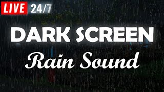 Rain sounds for sleeping BLACK SCREEN  Natural rain sounds for Relaxing Sleeping Studying ASMR [upl. by Hurwit]