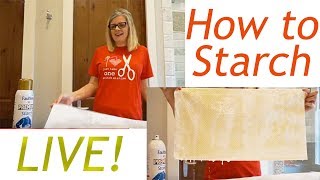 Behind the Seams Live Starching with Kimberly  Fat Quarter Shop [upl. by Sirehc]