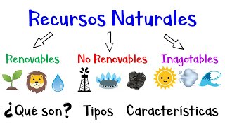 🌳 Recursos Naturales Renovables No Renovables Inagotables 🌞 Ejemplos Fácil y Rápido [upl. by Ghiselin295]