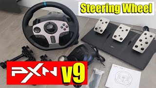 REVIEW PXN V9  STEERING WHEEL SEKARANG UDAH MURAH [upl. by Willmert]