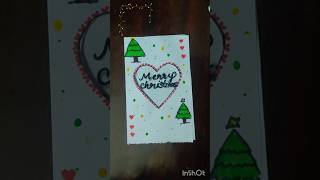 Christmas card makingdiy shortsfeed [upl. by Peltz]