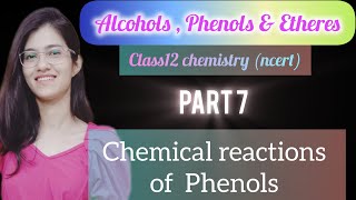 Chemical Reactions of phenols class12 ncert chemistry part7 [upl. by Ycinuq207]