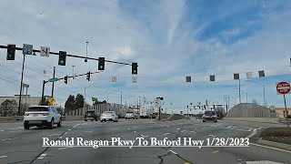 Dash Cam Video Ronald Reagan Pkwy To Buford Hwy Saturday January 28th 2023 DashCam Video [upl. by Ahtiuqal684]