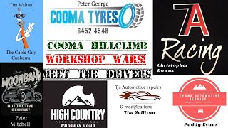 Cooma Hillclimb Workshop Wars Driver interviews twin engines  turbos and egos Its all happening [upl. by Genny882]