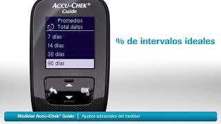 Revisar resultados y promedios de glucosa  AccuChek® Guide [upl. by Macmullin]