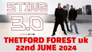 Sting Live Highlights my cam Thetford Forest uk 22062024 [upl. by Aliled]