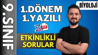 9sınıf biyoloji 1dönem 1yazılı hazırlık 📌 AÇIK UÇLU SORULAR  20242025 📂PDF [upl. by Mandler672]