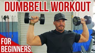 Dumbbell Workout for Beginners 13 Essential Exercises for Total Body Training [upl. by Aloysia100]