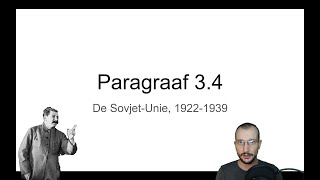 Mavo 4 Paragraaf 34 quotDe SovjetUnie 19221939quot [upl. by Hoxsie]