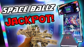 SPACE BALLZ  Arcade Game JACKPOT [upl. by Donelle]