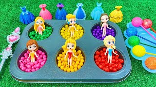 Oddly Satisfying l How to Make Shiny Lollipop amp Rainbow Slime into Fruit Toys Magic Pan Cutting ASMR [upl. by Iniffit]