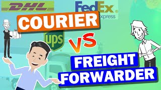 What is the difference between Courier EMS and Freight Forwarder Explained each Air cargo service [upl. by Fanya]