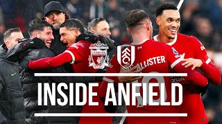 UNREAL Scenes As Trent Secures Win At The Death  Liverpool 43 Fulham  Inside Anfield [upl. by Corby481]