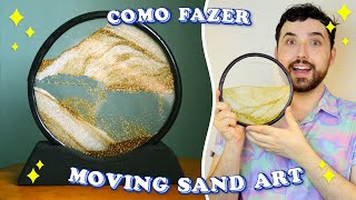 COMO FAZER MOVING SAND ART  Dica de decoração barata  DIY Sandscape [upl. by Isaak]