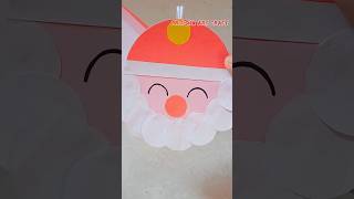 Easy way to make santa claus with paper  diy shorts santaclaus [upl. by Arehc772]