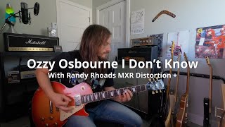 MXR Randy Rhoads Distortion  First Jam [upl. by Noni]