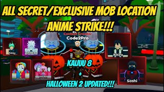 All SecretExclusive Mobs Locations on Anime Strike  Kaijuu 8  Halloween pt2 Updated [upl. by Sucramd]