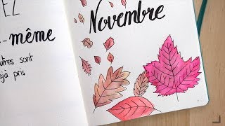 PLAN WITH ME NOVEMBER⎪BULLET JOURNAL [upl. by Enileve730]