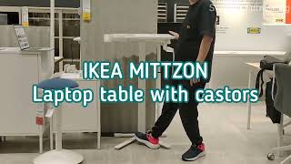 Ikea Mittzon Laptop table with castors new 2024 [upl. by Seka213]