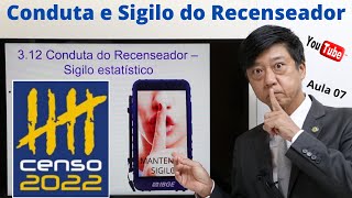 Conhecimentos Técnicos IBGE 2022  Conduta e Sigilo do Recenseador  Aula 07  Prof Eduardo Tanaka [upl. by Mayne]