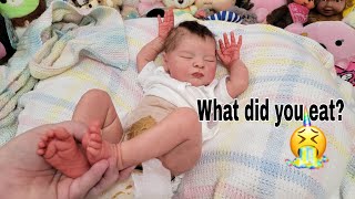 Morning Routine For Newborn Changing amp Feeding Crying Reborn Baby Doll nlovewithreborns2011 [upl. by Nessi]