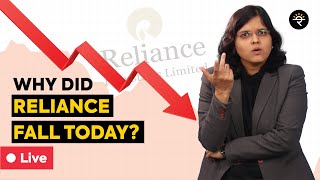 Why did Reliance fall today  CA Rachana Ranade [upl. by Alyakim]