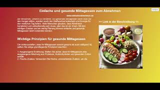 Einfache und gesunde Mittagessen zum Abnehmen [upl. by Abert674]