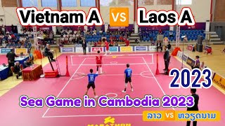 ລາວ A 🆚 ຫວຽດນາມ A ແຂ່ງຂັນກະຕໍ້ຫວາຍ ຊີເກມ ທີ່ກໍາປູເຈຍ 2023  Laos vs Vietnam [upl. by Aenal]